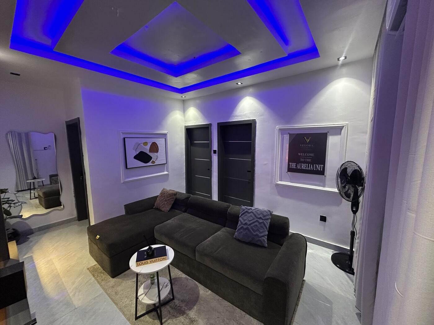 The Aurelia Unit living room