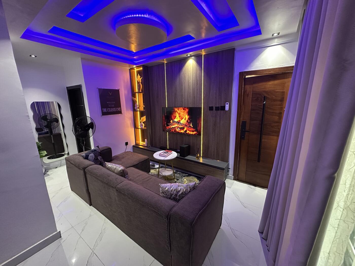 The Celeste Unit living room