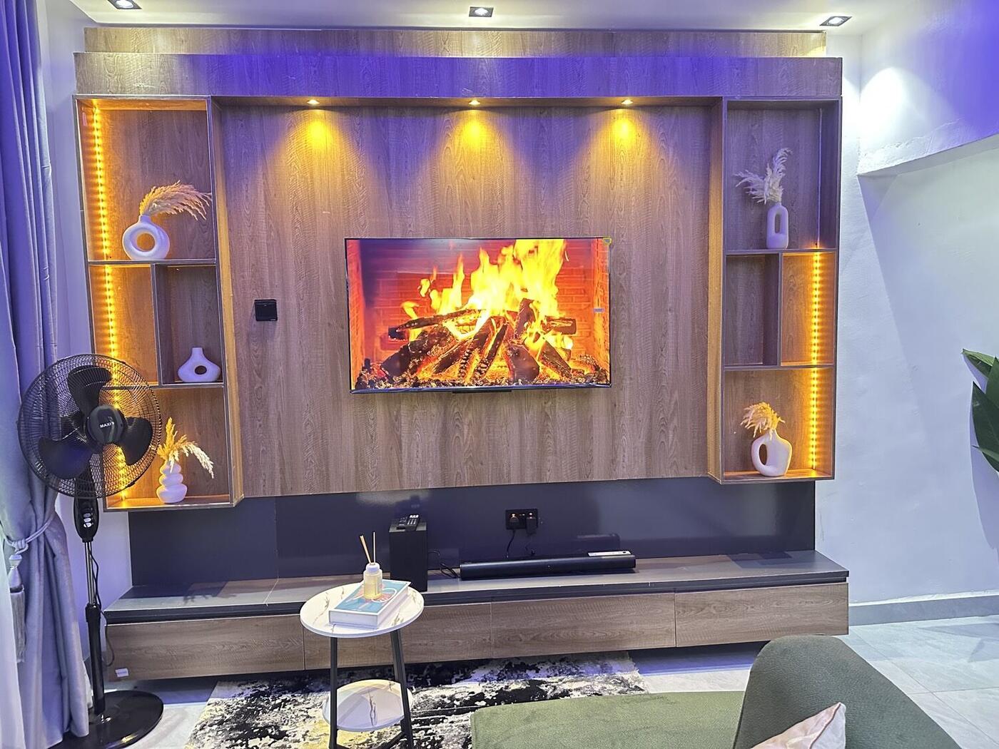 Entertainment wall